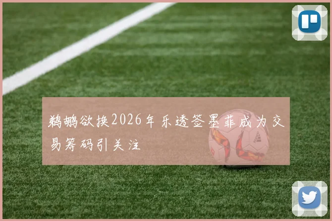 鹈鹕欲换2026年乐透签墨菲成为交易筹码引关注